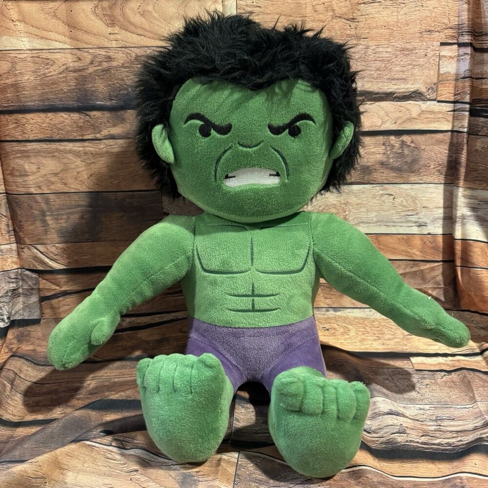 Marvel Avengers Incredible Hulk Plush Stuffed Animal DesignWare Amscan Green Toy
